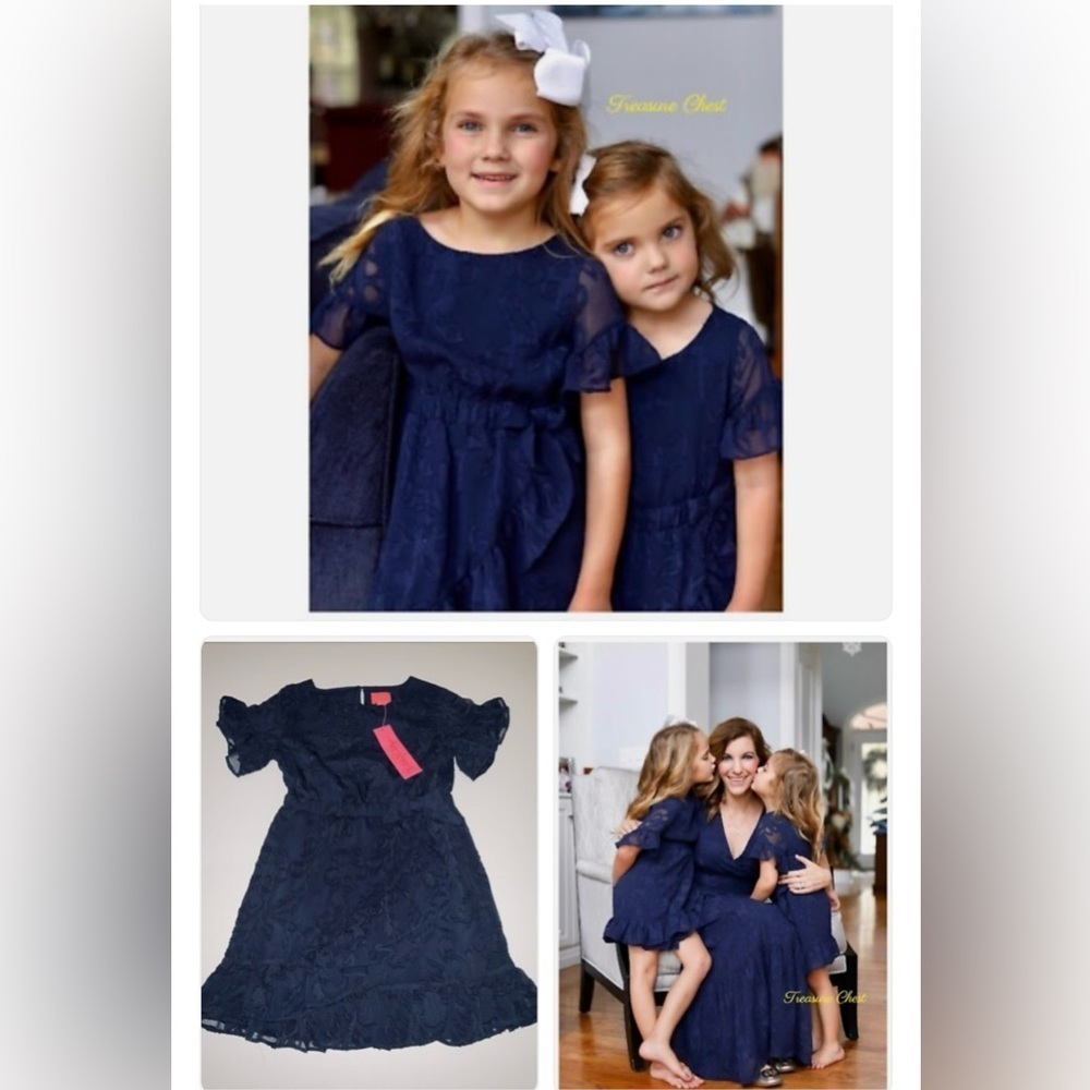 Lilly Pulitzer Elegant Navy Dress